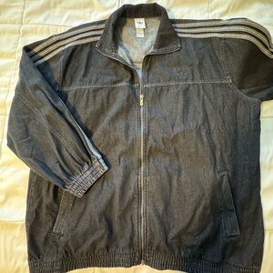 Adidas Black Oversized Denim Jacket